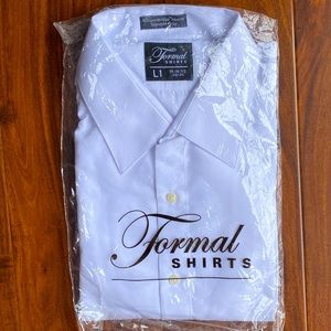 Brand new L-1 Formal Shirts white tuxedo shirt
